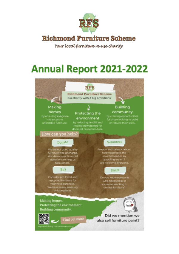 Our charity Richmond Furniture Scheme