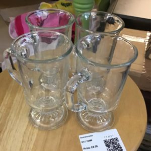 Bricabrac Irish Coffee Mugs Glass