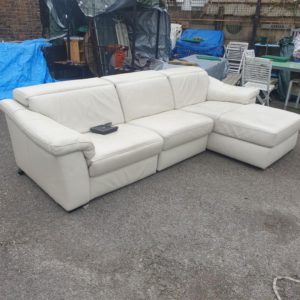 Sofa Corner Unit Large – . / X-Large / Leather / White