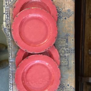 4 x Dinner Plates – Melamine – Red