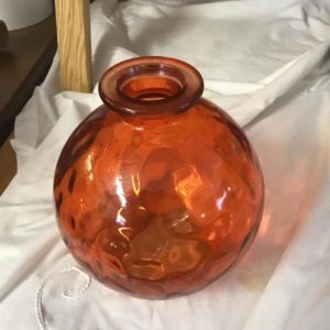 Glass Vase Orange Small – . / . / Glass / .