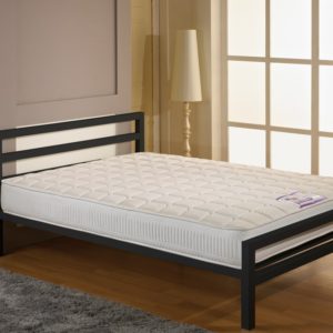 Single *City Block/Helsinki Bed Frame Black Or White – . / Single / Metal / .