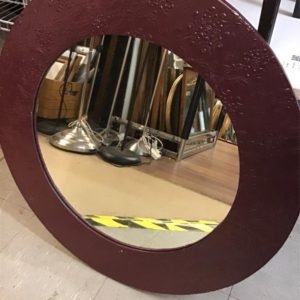 Mirror Large Round  – . / . / . / Dark Brown