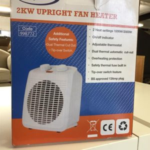 Hayes 2KW Upright Fan Heater (New)