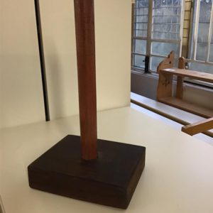 Kitchen Roll Holder – upcycled – . / . / Wood / Dark Brown