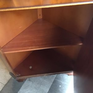 Corner Unit – triangular – . / . / Wood / Dark Brown