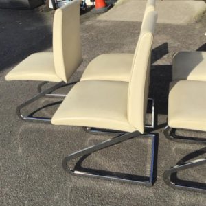 Dining chair – . / . / Leather / Beige
