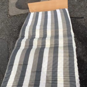 Single folding bed – . / . / Fabric / Grey