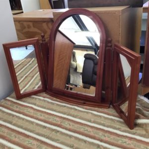 Tabletop folding mirror – . / . / Wood / Dark Brown