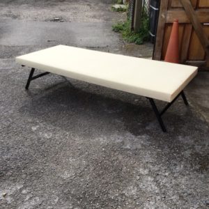 Folding trundle single bed