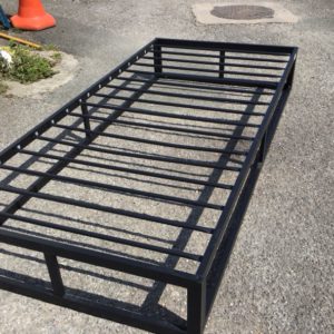 Black Metal single bed base
