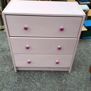 Chest Of Drawers Small (3 Drawers Or Fewer) – . / Small / Wood / Pink