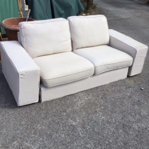 Sofa 2 Seater – . / Medium / Fabric / White