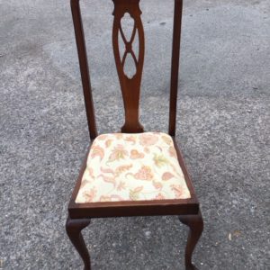 Dining Chair – . / . / Fabric / Dark Brown