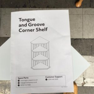 Corner shelt – . / Small / Composite / White