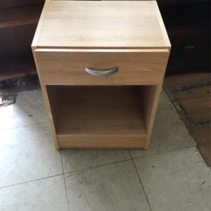 Bedside Cupboard / Table – . / Small / Wood / Beige