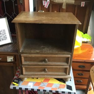 Bedside Cupboard /  – . / Small / Wood / Dark Brown