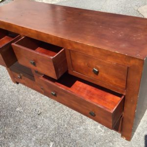 Chest Of Drawers Large (4 Large Drawers + 3 Small) – . / . / Wood / Dark Brown