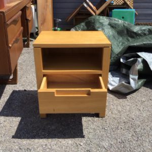 Bedside Cupboard / Table – John Lewis / Small / Composite / Pine