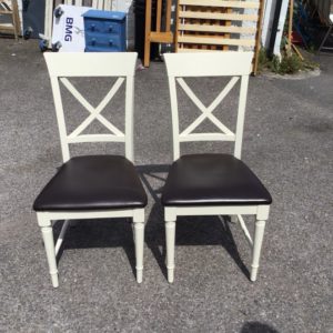 Chair Dining/ Kitchen EACH – . / Medium / Wood / White