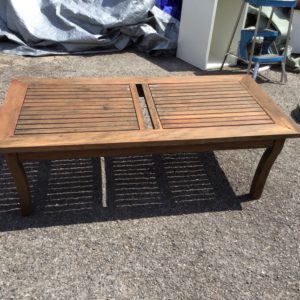 Garden Table – . / Single / Wood / Dark Brown