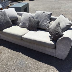 Sofa 3 Seater – . / Large / Fabric / Grey