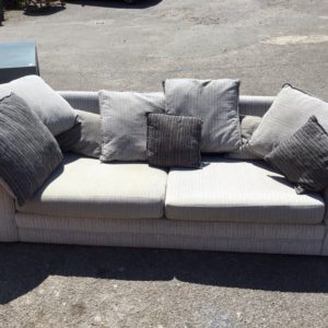 Sofa 3 Seater – . / Large / Fabric / Grey