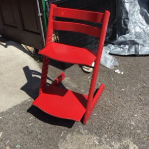 High Chair – . / Small / Wood / Red