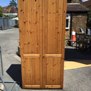 Wardrobe Double – . / Large / Wood / Pine