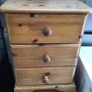 Bedside Cupboard Small – . / Small / Wood / Beige