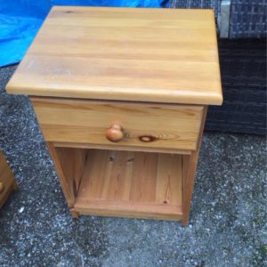 Bedside Cupboard / Table – . / Small / Wood / Pine