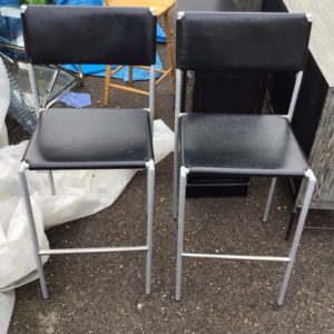 Chair Dining/ Kitchen EACH – . / Small / Metal / Black