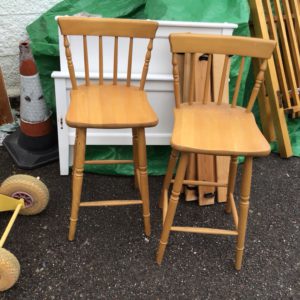 Stool/Pouffe EACH – . / Small / Wood / Beige