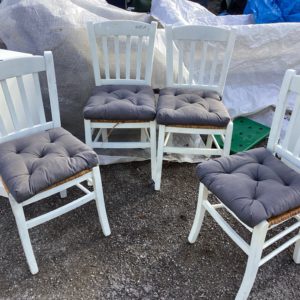 Chair Dining/ Kitchen EACH – . / Small / Wood / White