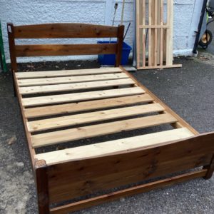 Bed Base Double – . / Double / Wood / Dark Brown