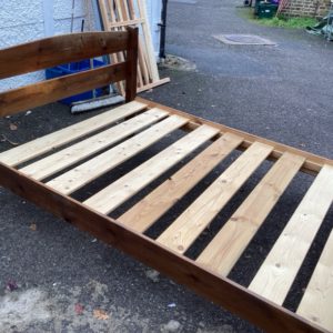 Bed Base Double – . / Double / Wood / Dark Brown