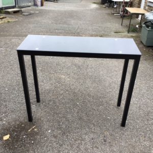 Occasional Table (Hall) – . / Medium / Glass and metal / Black