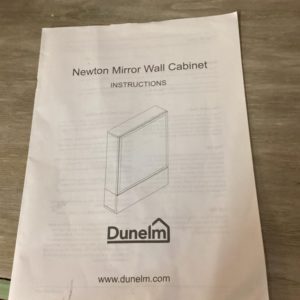 Bathroom Cabinet – New
