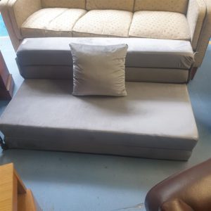 Sofa Bed Metal Frame – . / Medium / Fabric / Grey