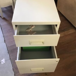 Filing Cabinet With Keys  – . / Small / Metal / White
