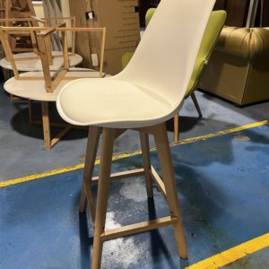 Wood Bucket Stool – . / . / . / White