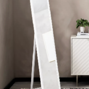 Mirror Full Standing White Size Approx – . / Large / Glass / White