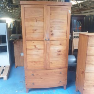 Wardrobe Double – . / Large / Wood / Dark Brown