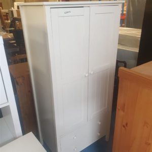 Wardrobe Double white – . / Medium / Wood / White