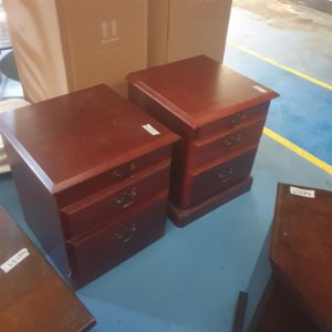 Bedside Cupboard / Table – . / Medium / Composite / Dark Brown