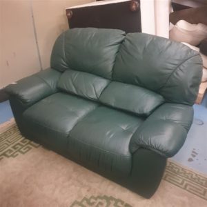 Sofa 2 Seater – . / Medium / Leather / Green