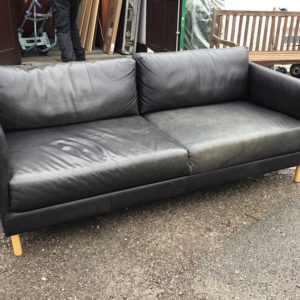 Habitat Sofa 3 Seater – Habitat / . / Leather / Black