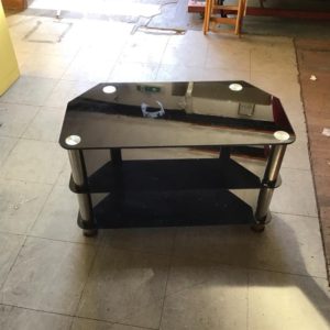 Tv Unit / Hi-Fi Unit – . / Medium / Glass / Black