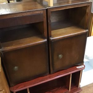 Bedside Cupboard / Table – . / Small / Wood / Dark Brown