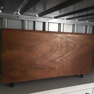 Storage Trunk/Box/Ottoman on wheels – . / Medium / Wood / Beige